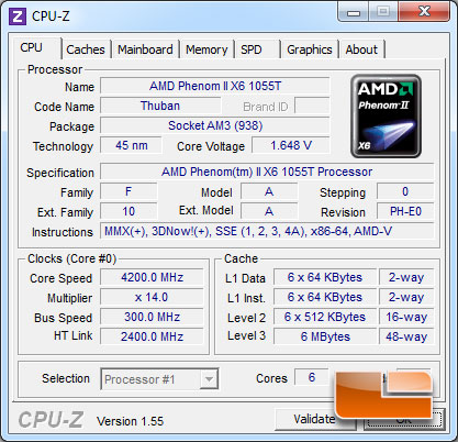 GIGABYTE 890FXA-UD5 Overclocked CPUz