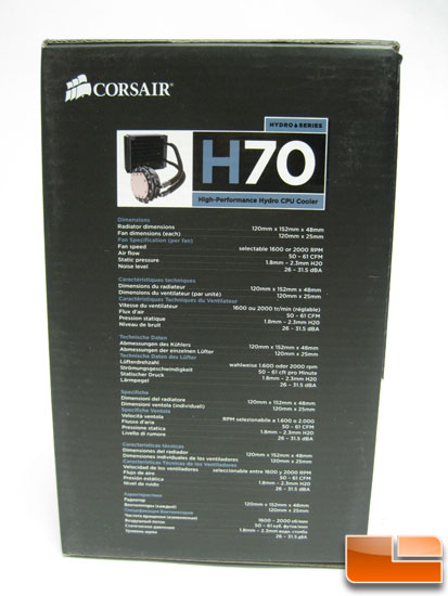 Corsair Hydro Series H70 CPU Cooler