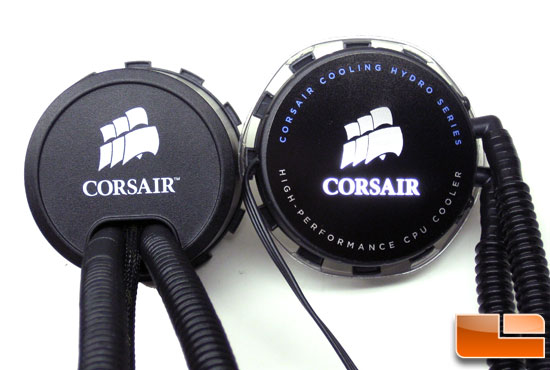Corsair H70 with the Corsair H50 CPU water cooler