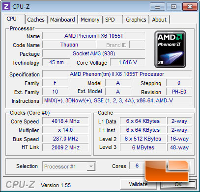 ASRock 890GX Extreme4 Overclocked CPUz