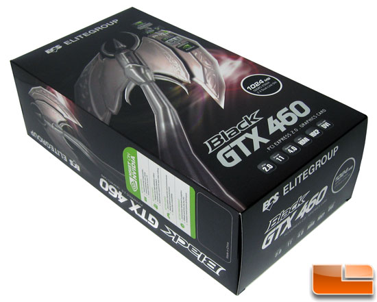 ECS GeForce GTX 460 1GB Black Retail Box Front