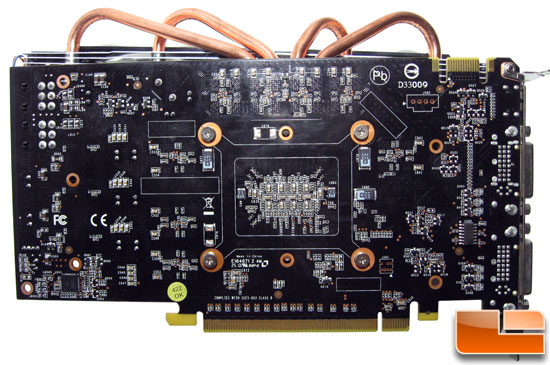 ECS GeForce GTX 460 1GB Black Bottom PCB Side