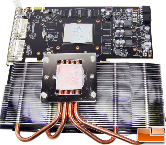 ECS GeForce GTX 460 1GB Black Video Card PCB & Heatsink