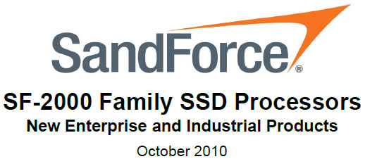 SandForce SF-2000 Series SSD Controllers Detailed