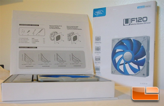 Deep Cool UF120 120mm Case Fan Retail Box Inside