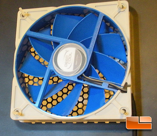 Deep Cool UF120 120mm Case Fan Mounted