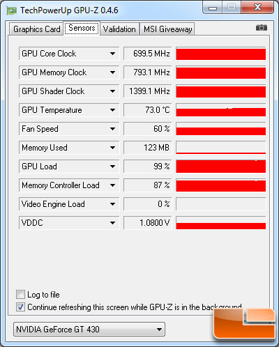 ASUS ENGT430 NVIDIA GeForce GT 430 1GB GPU-Z