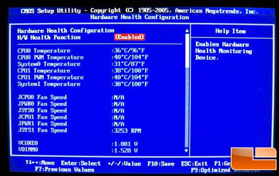 EVGA Classified SR-2 BIOS Main Menu