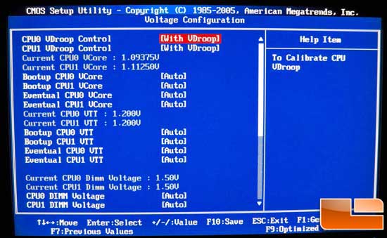 EVGA Classified SR-2 BIOS Main Menu