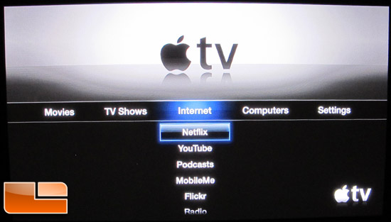 Apple TV Home Screen