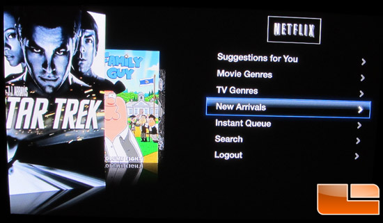 Apple TV Netflix GUI