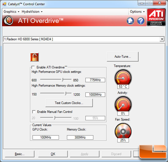 AMD Radeon HD 6850 Video Card Overclocking