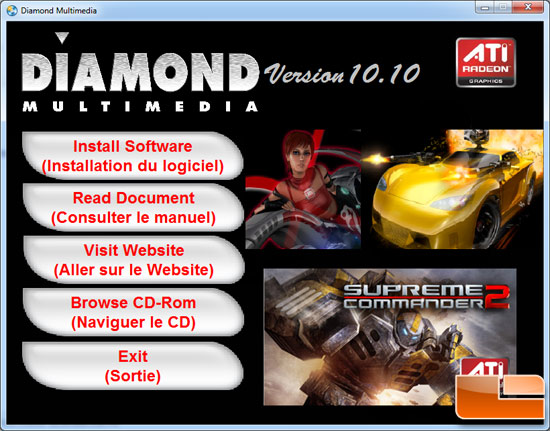 Diamond Radeon HD 6870 XOC 1GB Video Card Software Disk
