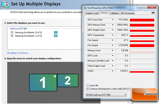 GeForce GTX 580 2 LCD Display Idle