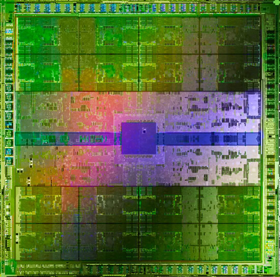 GeForce GF110 GPU Die Shot