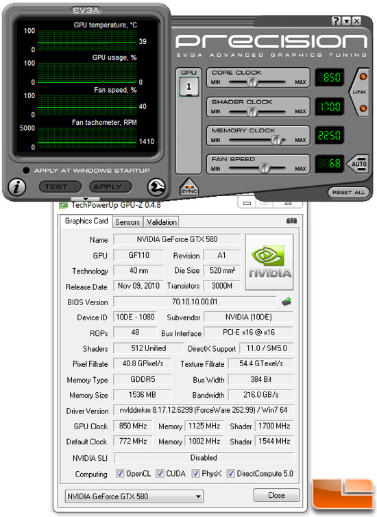 NVIDIA GeForce GTX 450 Video Card Overclocking