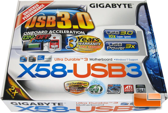 GIGABYTE GA-X58-USB3 Retail Packaging