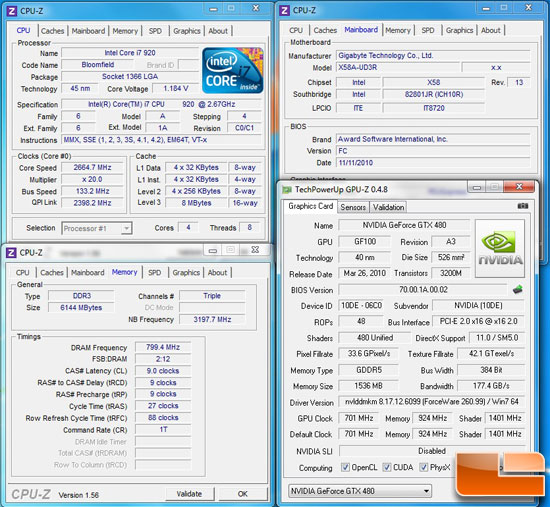 GIGABYTE X58A-UD3R System Settings