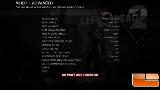 Left 4 Dead 2 Settings