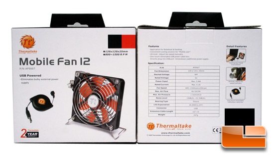 Thermaltake USB Powered Mobile Fan 12 Review
