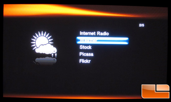 ASUS O!Play HD2 Internet Weather