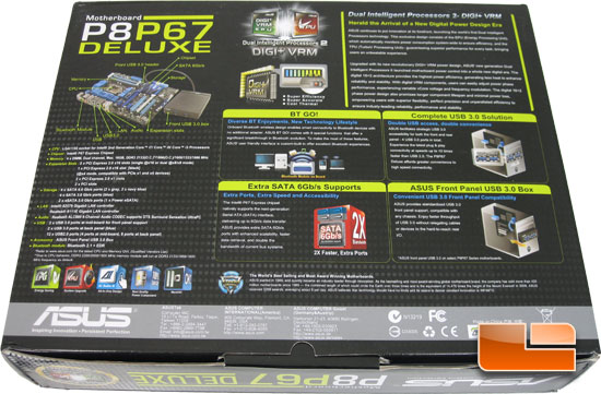 ASUS P8P67 Deluxe Retail Box and Bundle