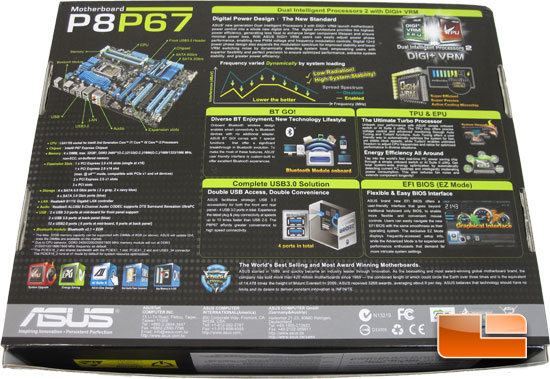 ASUS P8P67 Retail Box and Bundle
