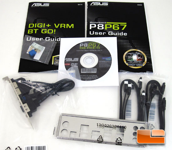 ASUS P8P67 Retail Box and Bundle