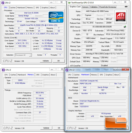 ASUS P8P67 Deluxe System Settings