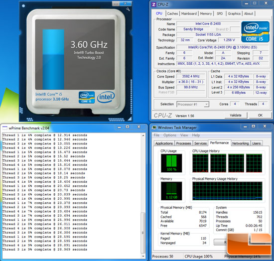 Intel Core i5 2400 3.6GHz Overclock