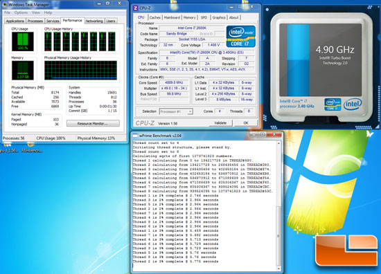 Intel Core i7 2600K 4.9GHz Overclock