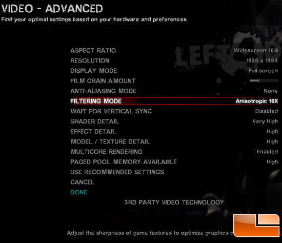 Left 4 Dead 2 Settings