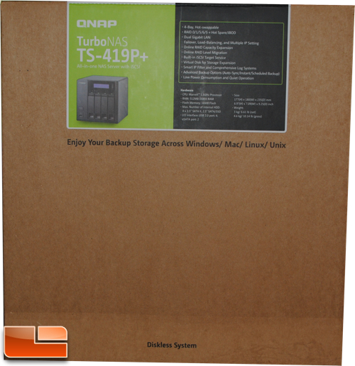 QNAP TS-419P+ Box