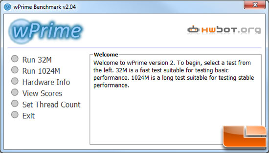 wPrime benchmark