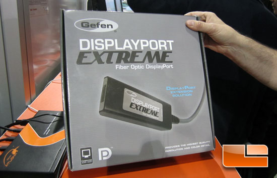 DisplayPort over fiber