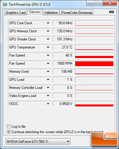 NVIDIA GeForce GTX 560 Ti Video Card GPU-Z 0.5.0 Details