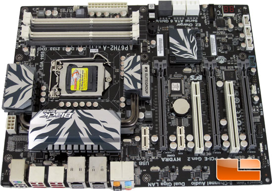 ECS P67H2-A Black Extreme Motherboard Layout