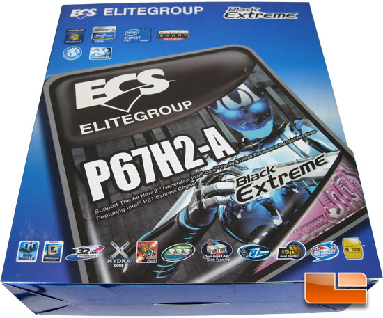 ECS P67H2-A Black Extreme Retail Packaging and Bundle