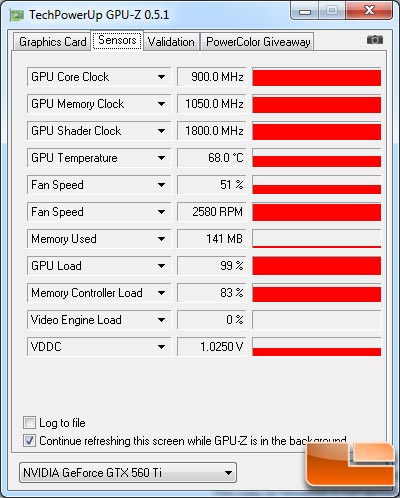 ASUS GeForce GTX 560 Ti Video Card GPU-Z 0.5.0 Details