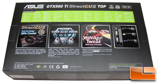 ASUS GeForce ENGTX560 Top Video Card Retail Box Front