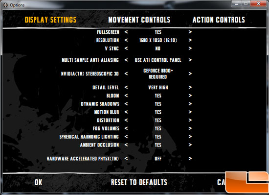 XFX Radeon HD 6850 Video Card Batman AA Settings