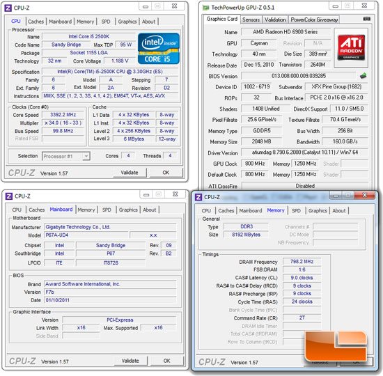 GIGABYTE P67A-UD4 System Settings