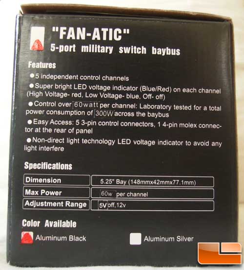 Lamptron Fan-Atic Fan Controller Box Side