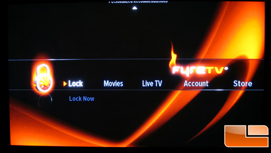 FyreTV BoXXX Menu