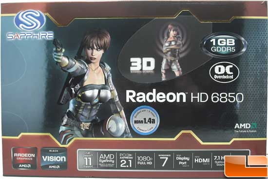 Sapphire Radeon HD 6850 Toxic Video Card Box front