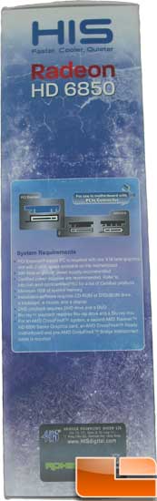 HIS Radeon HD 6850 Turbo Video Card Box Side1
