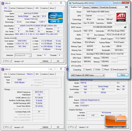 BIOSTAR TP67XE System Settings