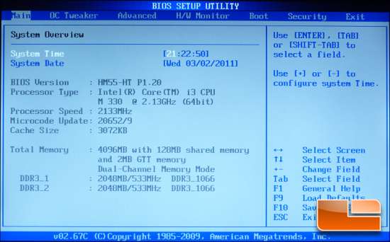 ASRock Core 100HT BIOS