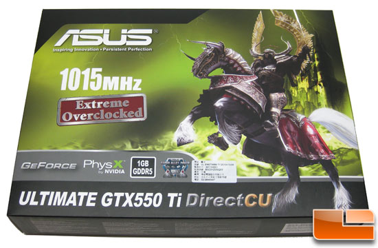 ASUS Ultimate GeForce ENGTX 550 Video Card Retail Box Front