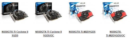 MSI N550GTX-Ti Cyclone II OC Video Card Review